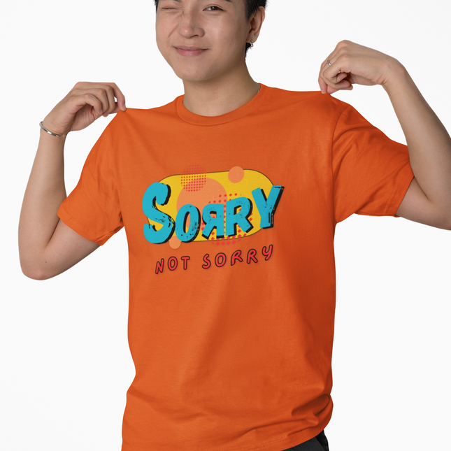 Colorful 'Sorry Not Sorry' Classic Tee