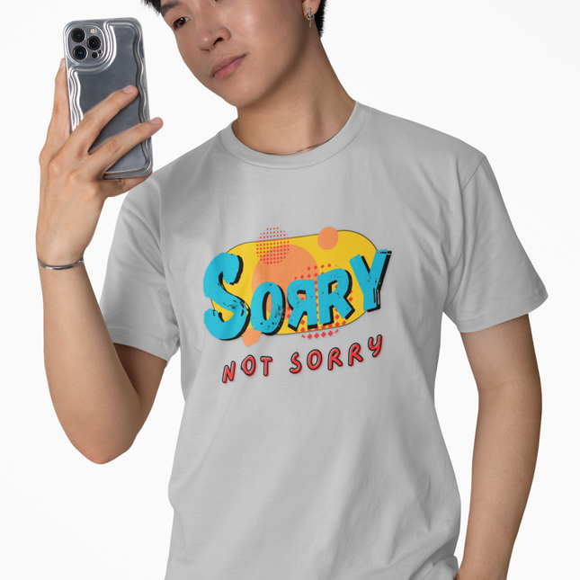 Colorful 'Sorry Not Sorry' Classic Tee