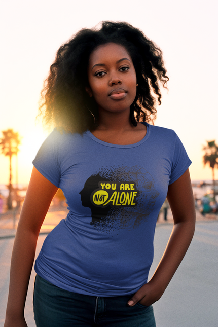 T-shirt sculpté « Vous n'êtes pas seul » 