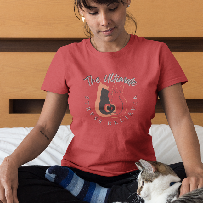 T-shirt sculpté anti-stress ultime pour les amoureux des chats 