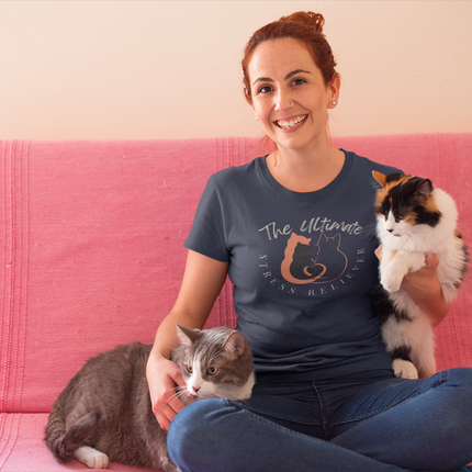 T-shirt sculpté anti-stress ultime pour les amoureux des chats 