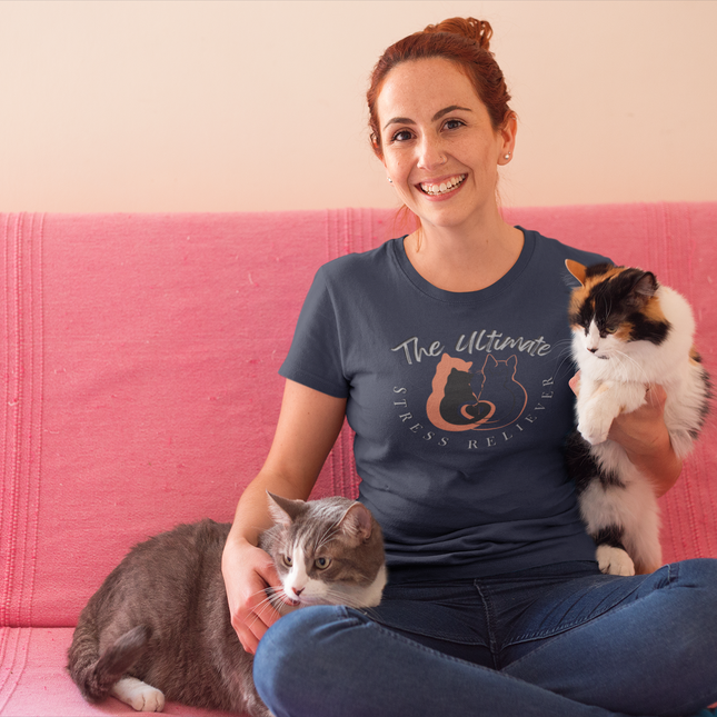 T-shirt sculpté anti-stress ultime pour les amoureux des chats 