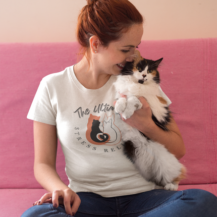 T-shirt sculpté anti-stress ultime pour les amoureux des chats 