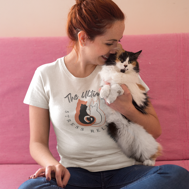 T-shirt sculpté anti-stress ultime pour les amoureux des chats 