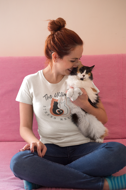 T-shirt sculpté anti-stress ultime pour les amoureux des chats 