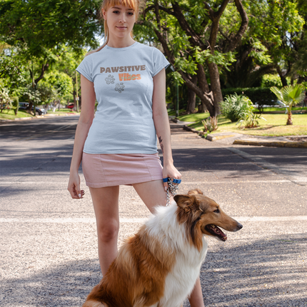 T-shirt sculpté Pawsitive Vibes 