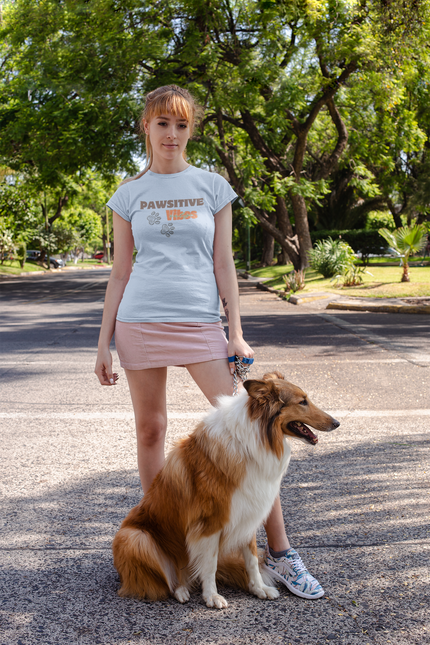 T-shirt sculpté Pawsitive Vibes 