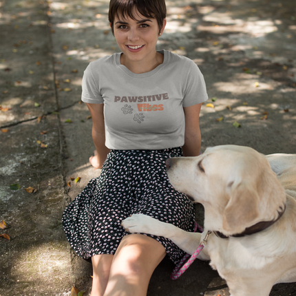 T-shirt sculpté Pawsitive Vibes 