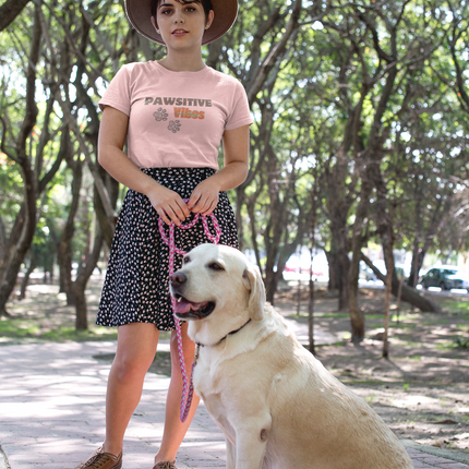 T-shirt sculpté Pawsitive Vibes 