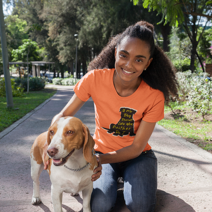 T-shirt pour amoureux des chiens - T-shirt sculpté « Si mon chien ne vous aime pas, moi non plus » 