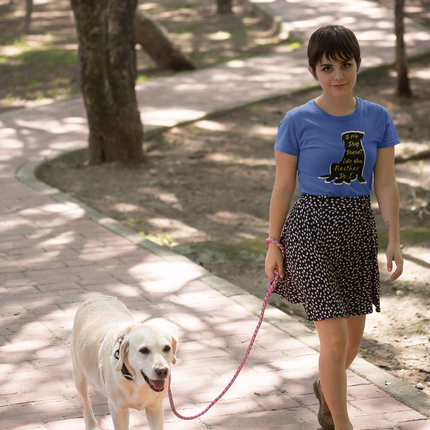 T-shirt pour amoureux des chiens - T-shirt sculpté « Si mon chien ne vous aime pas, moi non plus » 