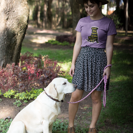 T-shirt pour amoureux des chiens - T-shirt sculpté « Si mon chien ne vous aime pas, moi non plus » 