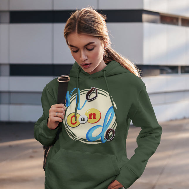 'No Can Do' Motivational Graphic Hoodie