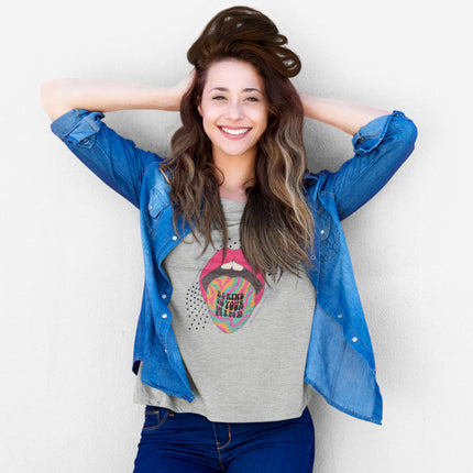 T-shirt sculpté « Soyez gentil » 