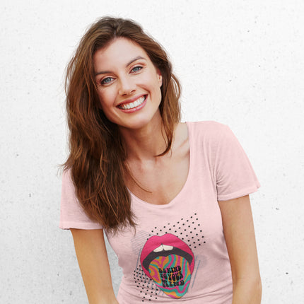 T-shirt sculpté « Soyez gentil » 