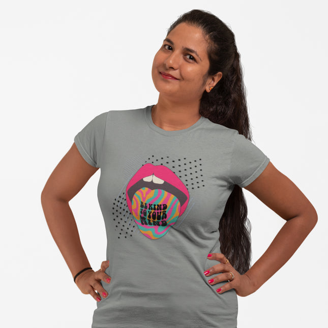 T-shirt sculpté « Soyez gentil » 
