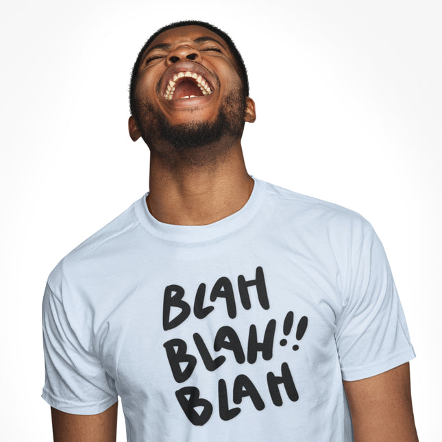 T-shirt classique décontracté « Blah Blah Blah » 