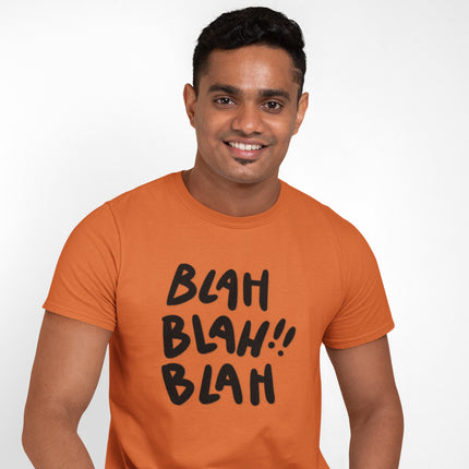 T-shirt classique décontracté « Blah Blah Blah » 