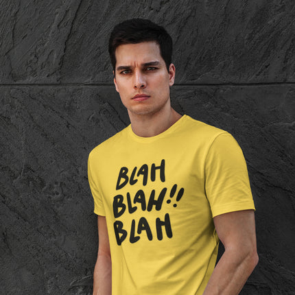 T-shirt classique décontracté « Blah Blah Blah » 