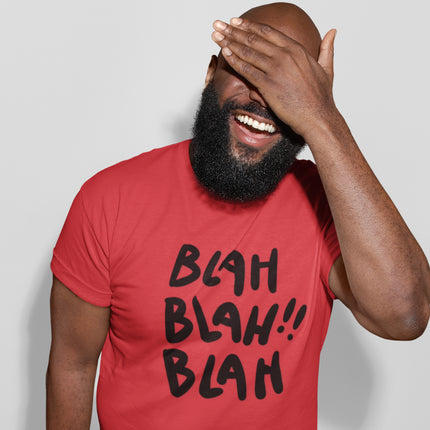 T-shirt classique décontracté « Blah Blah Blah » 