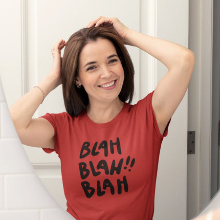 Funny Blah Blah Blah Sculpted Tee