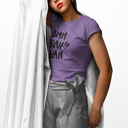 Funny Blah Blah Blah Sculpted Tee