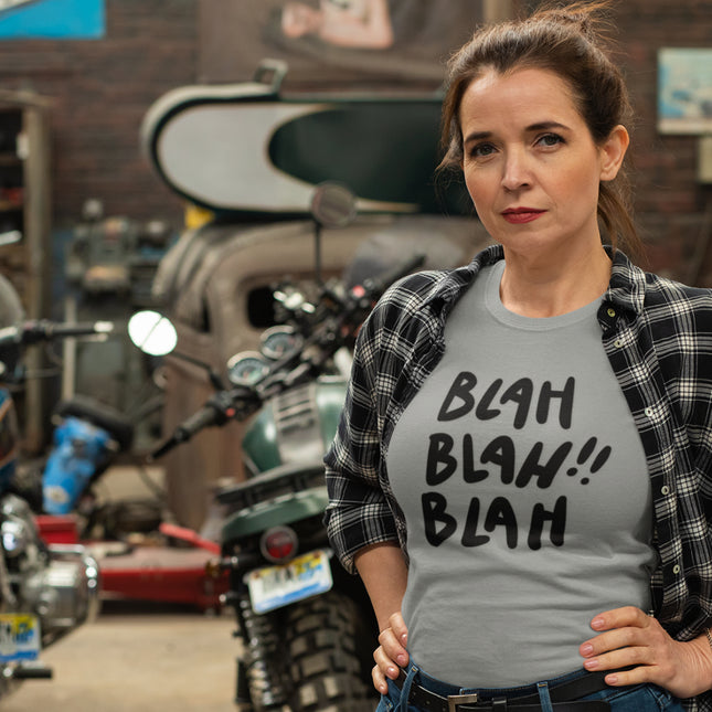 Funny Blah Blah Blah Sculpted Tee