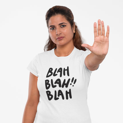 Funny Blah Blah Blah Sculpted Tee