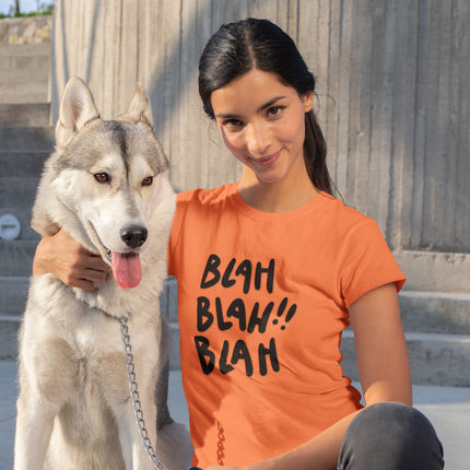 Funny Blah Blah Blah Sculpted Tee