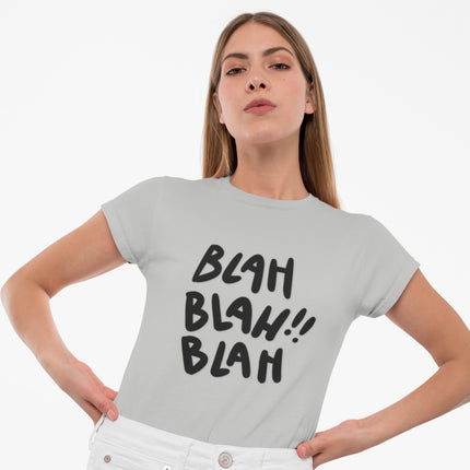 Funny Blah Blah Blah Sculpted Tee