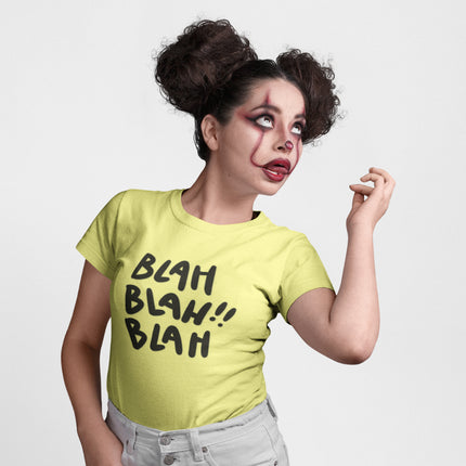 Funny Blah Blah Blah Sculpted Tee