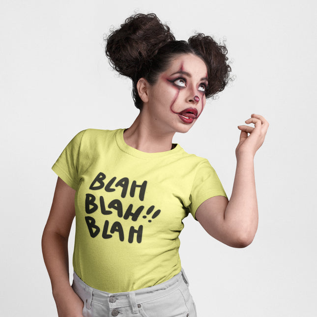 Funny Blah Blah Blah Sculpted Tee