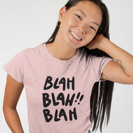 Funny Blah Blah Blah Sculpted Tee