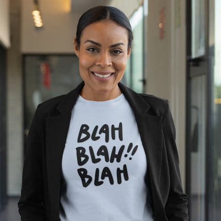 Funny Blah Blah Blah Sculpted Tee