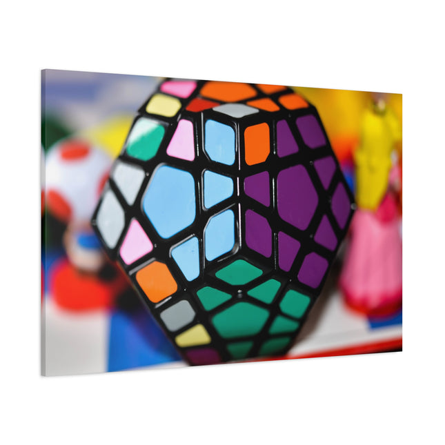 Impression sur toile Rubik's Cube - Décoration d'intérieur colorée