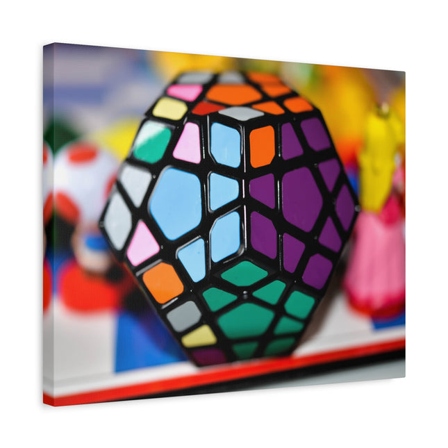 Impression sur toile Rubik's Cube - Décoration d'intérieur colorée