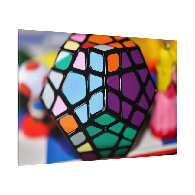 Impression sur toile Rubik's Cube - Décoration d'intérieur colorée