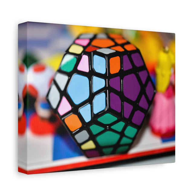 Impression sur toile Rubik's Cube - Décoration d'intérieur colorée