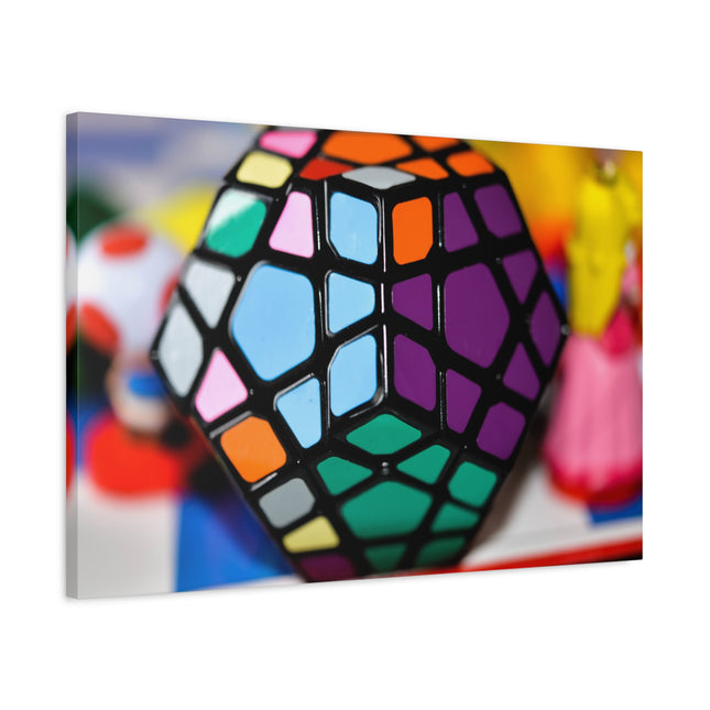 Impression sur toile Rubik's Cube - Décoration d'intérieur colorée