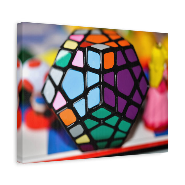 Impression sur toile Rubik's Cube - Décoration d'intérieur colorée