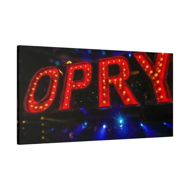 Toile lumineuse Opry Stage Light : une décoration murale vibrante et tendue pour les mélomanes